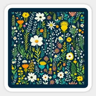 Wild Flowers Pattern Sticker